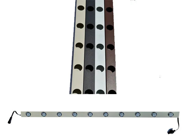 Permanent LED light track color options for Bright Home Lights roofline installs