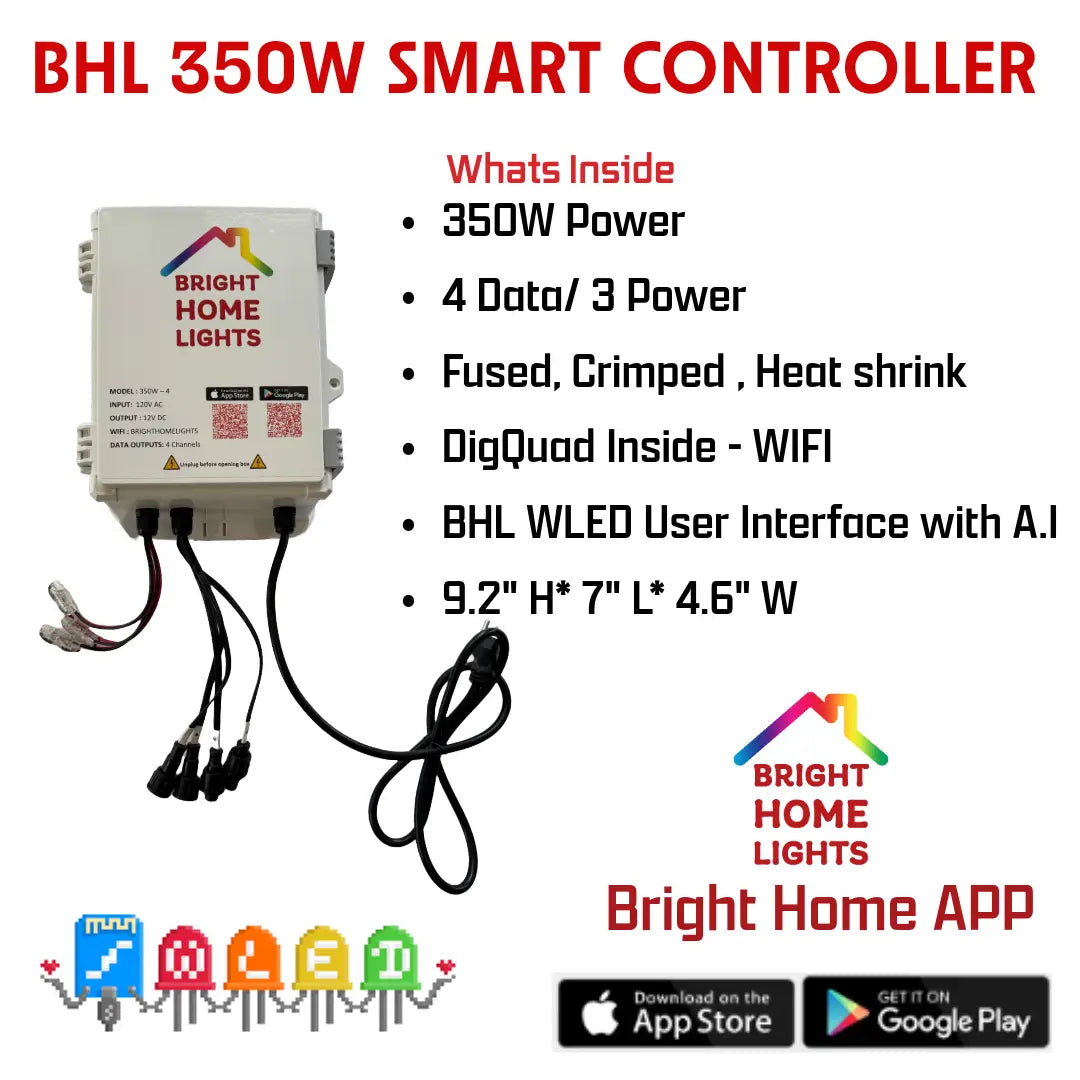Bright Home Lights 350W four-output WLED controller