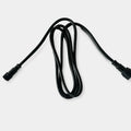 Black xConnect extension cable with male and female connectors on a light gray background