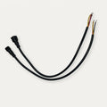 XConnect male and female pigtail pair with exposed red, yellow, and black three-wire leads